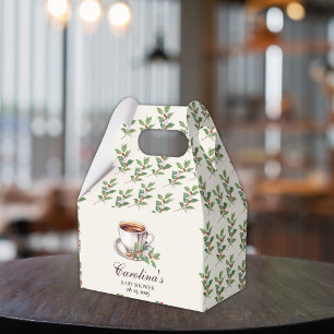 Baby is Brewing Coffee brown Baby Shower Favour Box