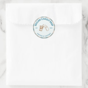 Baby is Brewing Coffee Gender Neutral Baby Shower  Classic Round Sticker