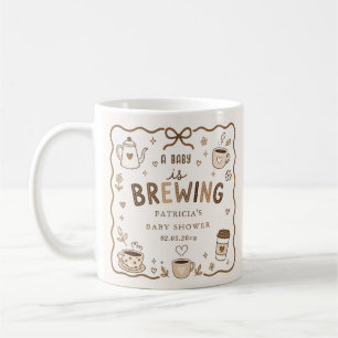 Baby is Brewing Coffee Gender Neutral Baby Shower Mug