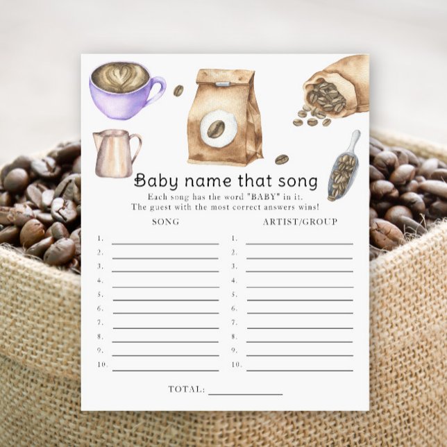 Baby is brewing coffee - Name that song game (Creator Uploaded)