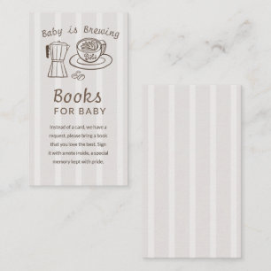 Baby is Brewing Coffee Pot  Enclosure Card
