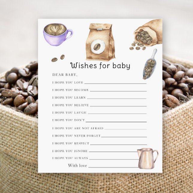 Baby is brewing coffee - wishes for baby (Creator Uploaded)