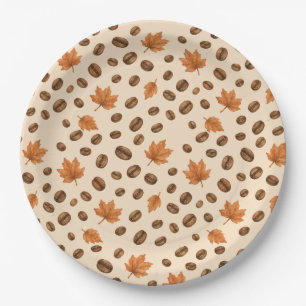 Baby is Brewing Fall Coffee Baby Shower Paper Plate