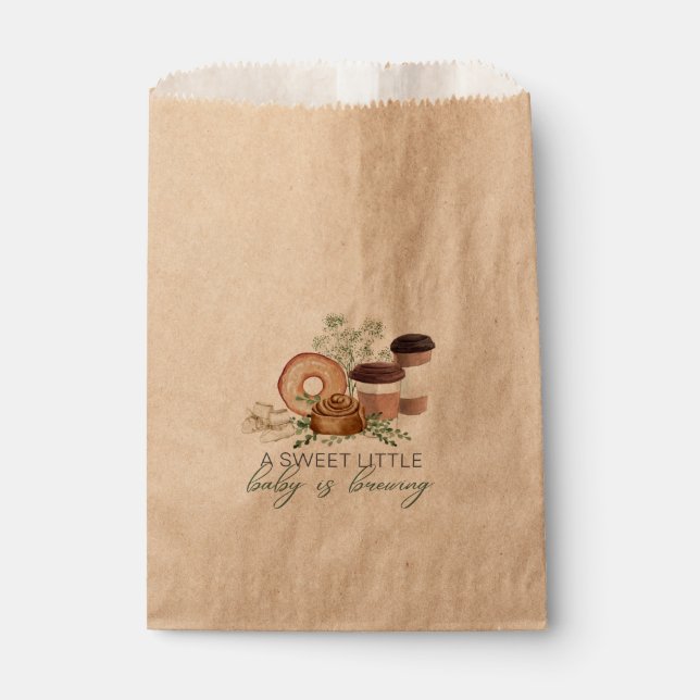 Baby is Brewing Favour Bags (Front)