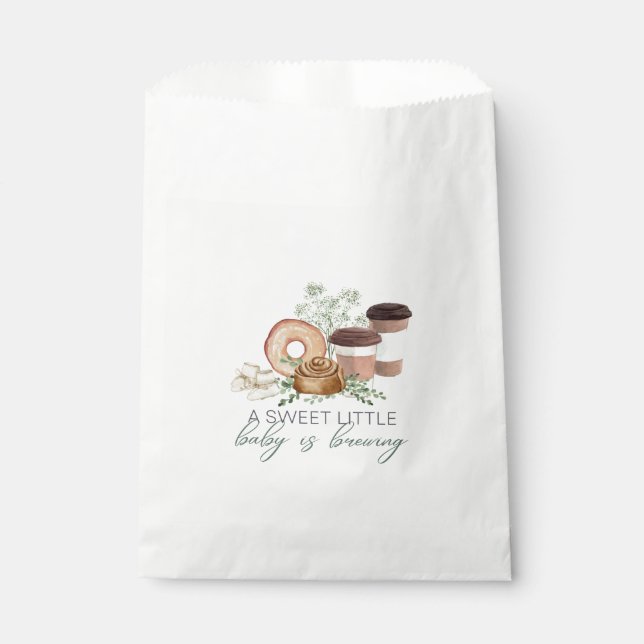 Baby is Brewing Favour Bags (Front)