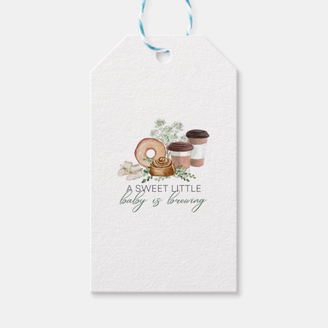 Baby is Brewing Gift Tags (Front)