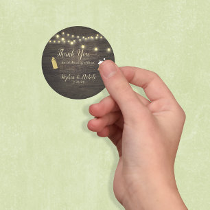 Baby Is Brewing Gold Baby Shower Thank You Classic Round Sticker