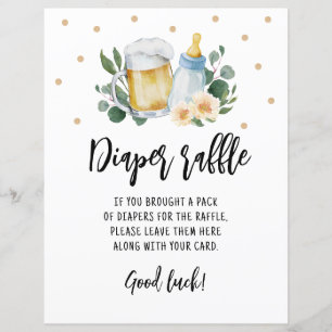 Baby Is Brewing Greenery Don't Say Baby sign Game