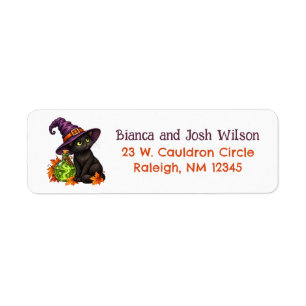 Baby is Brewing Halloween Return Address Labels