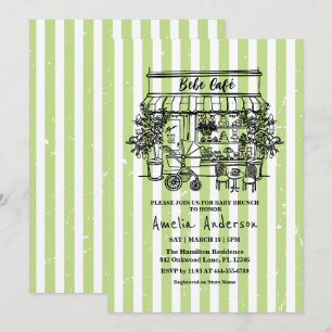 baby is brewing Home cafe themed BABY Shower  Invitation