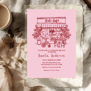  baby is brewing Home cafe themed BABY Shower Invitation