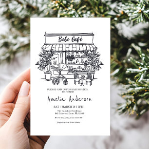  baby is brewing Home cafe themed BABY Shower Invitation