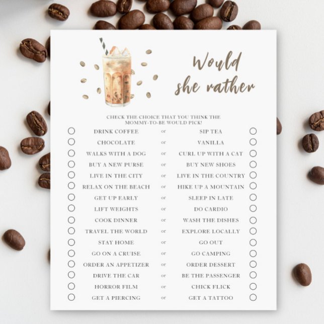 Baby is brewing iced coffee Would she rather (Creator Uploaded)