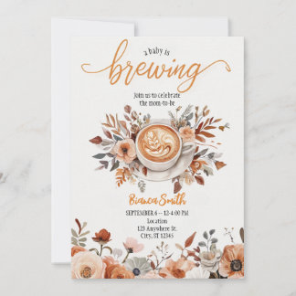 Baby is Brewing Invitation