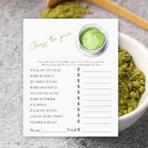 Baby is brewing matcha - Price Guess Game