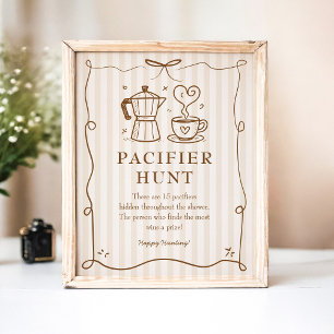 Baby is Brewing Pacifier Sign