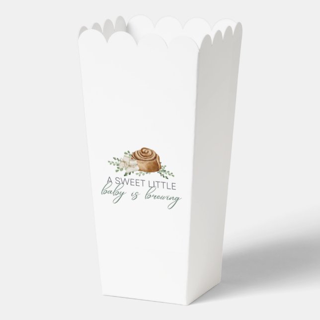 Baby is Brewing Pastry Favour Box (Front)