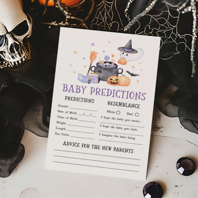 Baby is Brewing Purple Baby Predictions Game (Baby is Brewing Baby Shower Baby Predictions Game)