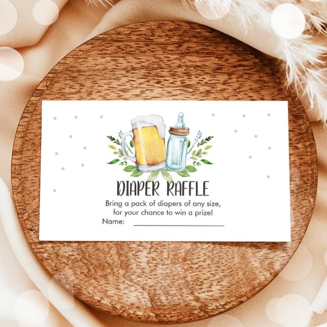 Baby is Brewing Shower Beers Diaper Raffle Card (Creator Uploaded)
