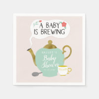 Baby Is Brewing | Tea Party Floral Baby Shower
