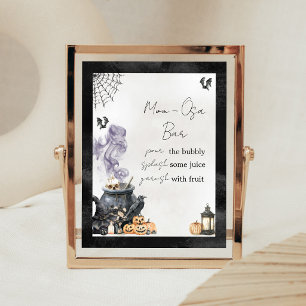 Baby is Brewing Witch Cauldron Mum Osa Bar Sign