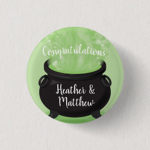 Baby is Brewing Witch Shower Halloween Caldron 3 Cm Round Badge
