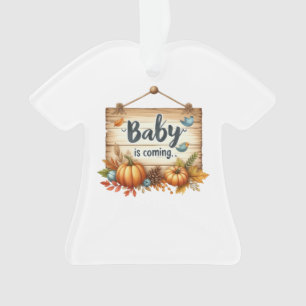 “Baby Is Coming” Dress-Shaped Baby Ornament – Cute