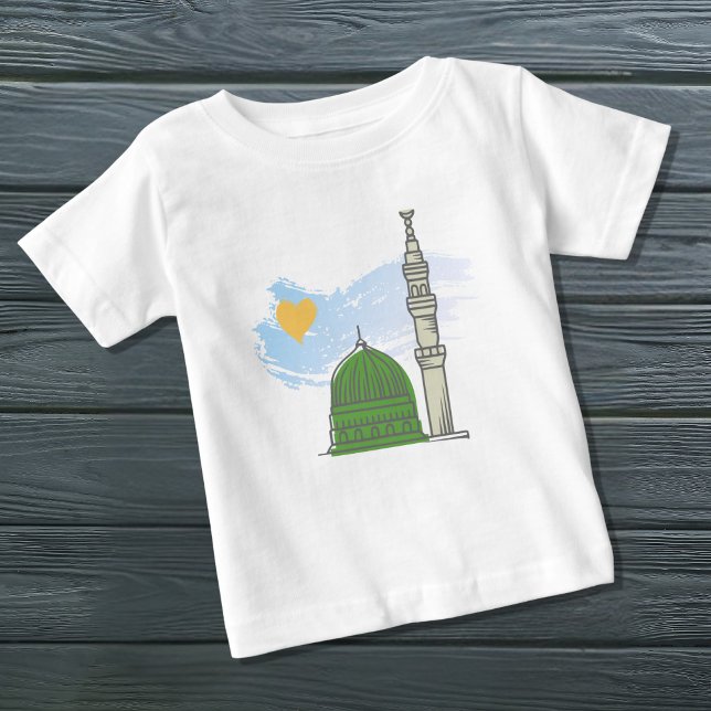 Baby Islamic T-Shirt: Minimalist Masjid an-Nabawi  T-Shirt (Creator Uploaded)