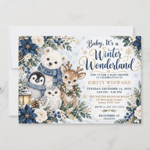 Baby, It’s a Winter Wonderland Baby Shower Invitation
