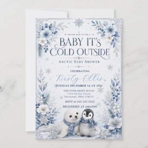 Baby It’s Cold Outside Arctic Baby Shower Invitation
