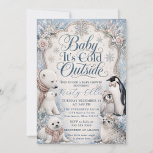 Baby It’s Cold Outside Arctic Baby Shower Invitation