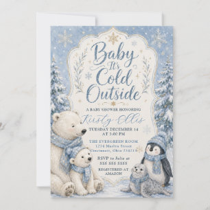 Baby It’s Cold Outside Arctic Baby Shower Invitation