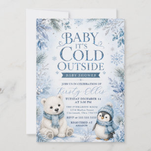 Baby It’s Cold Outside Baby Shower Invitation
