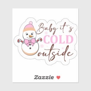 Baby It’s Cold Outside Candy Cane Snowman