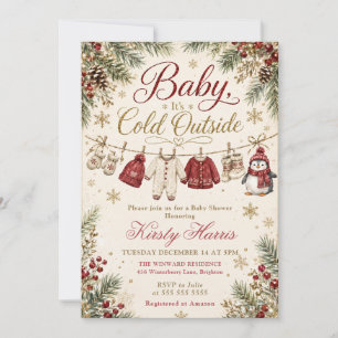 Baby It’s Cold Outside Shower Invitation