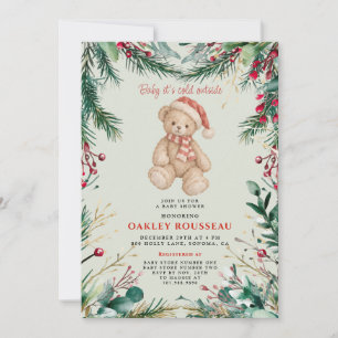 Baby It’s Cold Outside Teddy Bear Baby Shower Invitation