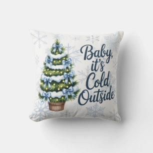 Baby, It’s Cold Outside Winter Boy Baby Shower Cushion