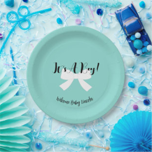 BABY Its A Boy! Blue Shower Party   Paper Plate
