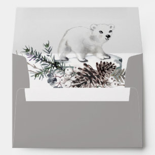 Baby it's cold outside baby shower 5x7 envelope