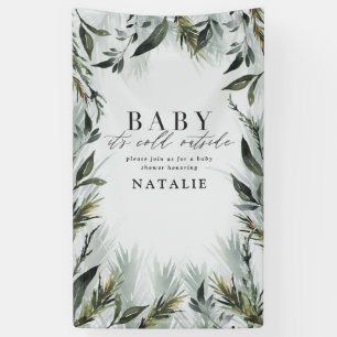 Baby its cold outside baby shower banner