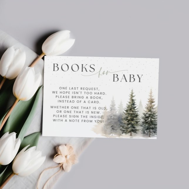 Baby It's Cold Outside Baby Shower Book Request  Card (Creator Uploaded)