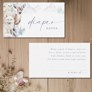 Baby It's Cold Outside Baby Shower Diaper Raffle Enclosure Card