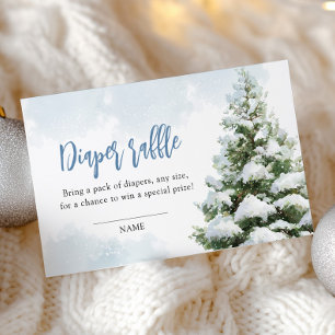 Baby It's Cold Outside Baby Shower Diaper Raffle  Enclosure Card