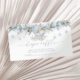 Baby It's Cold Outside Baby Shower Diaper Raffle Enclosure Card
