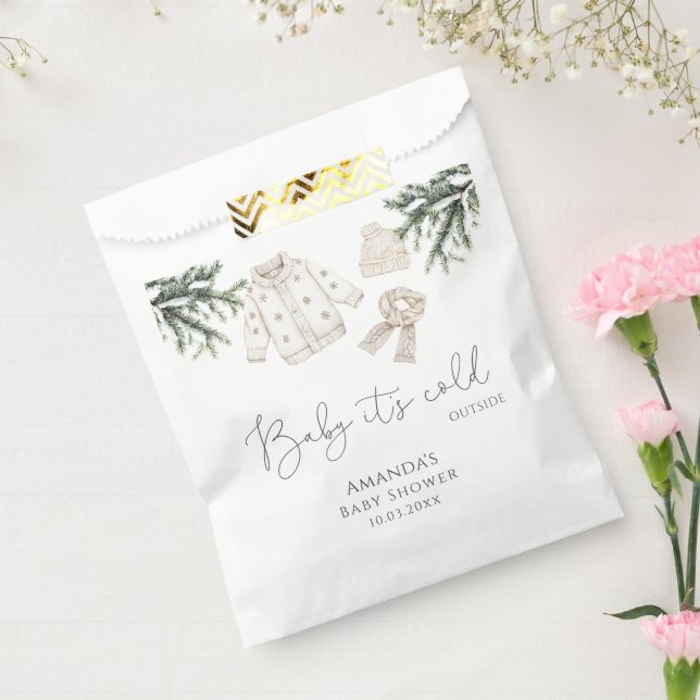Baby It's Cold Outside Baby Shower Favour Bags (Sealed)