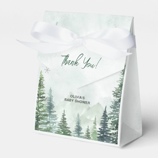 Baby it's Cold Outside Baby Shower Favour Box (Front Side)