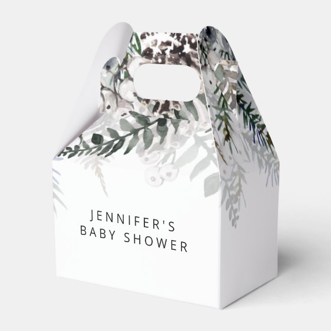 Baby its cold outside baby shower favour box (Front Side)