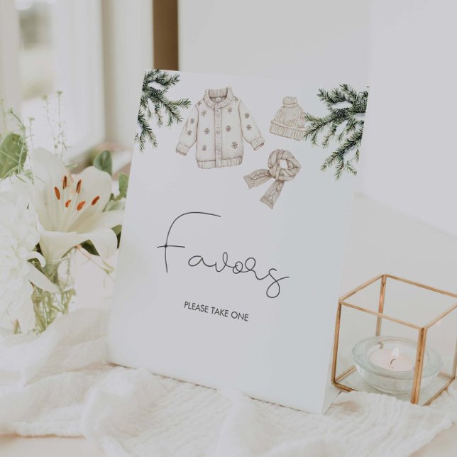 Baby It's Cold Outside Baby Shower Favours Pedestal Sign (Creator Uploaded)