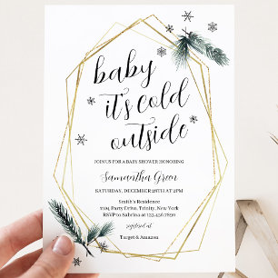 Baby It's Cold Outside Baby Shower Invitation