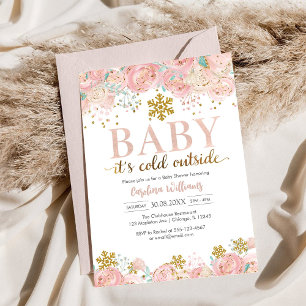 Baby It's Cold Outside Baby Shower Invitation